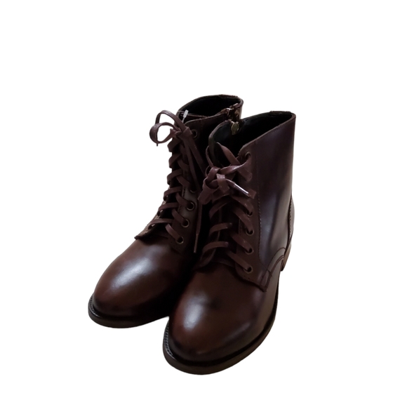 Thursday Boot Co. The Captain Lace-up Brown Leather Boots Size 7.5 New - Picture 10 of 10